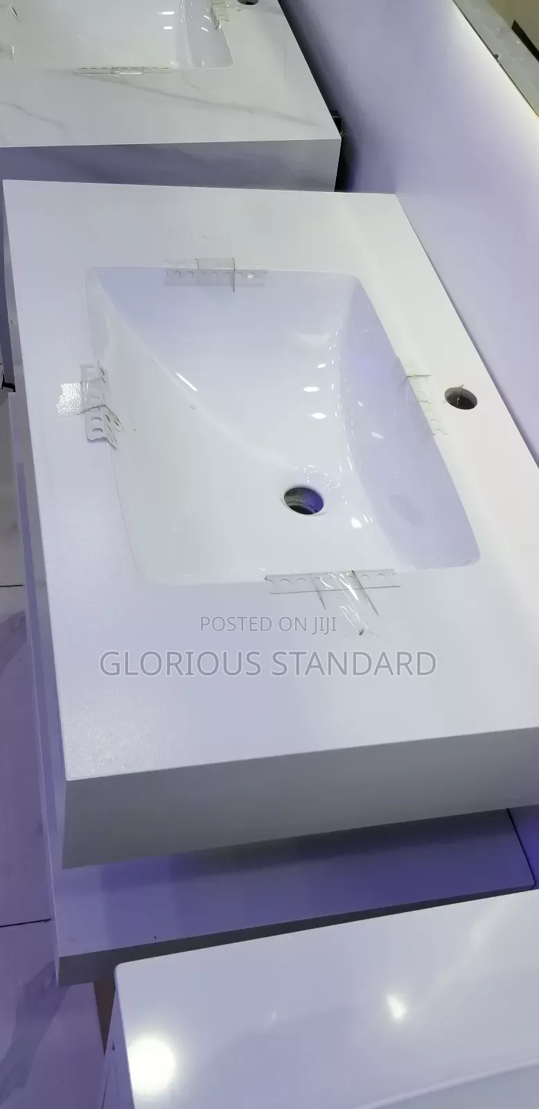 Single Marble Cabinet With Led Mirror