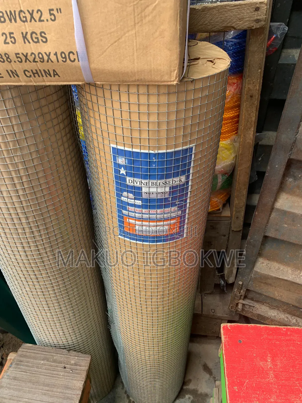 Galvanised Welded Wire Mesh Netting [1/2*1/2 Width -1.2m Length - 24m]