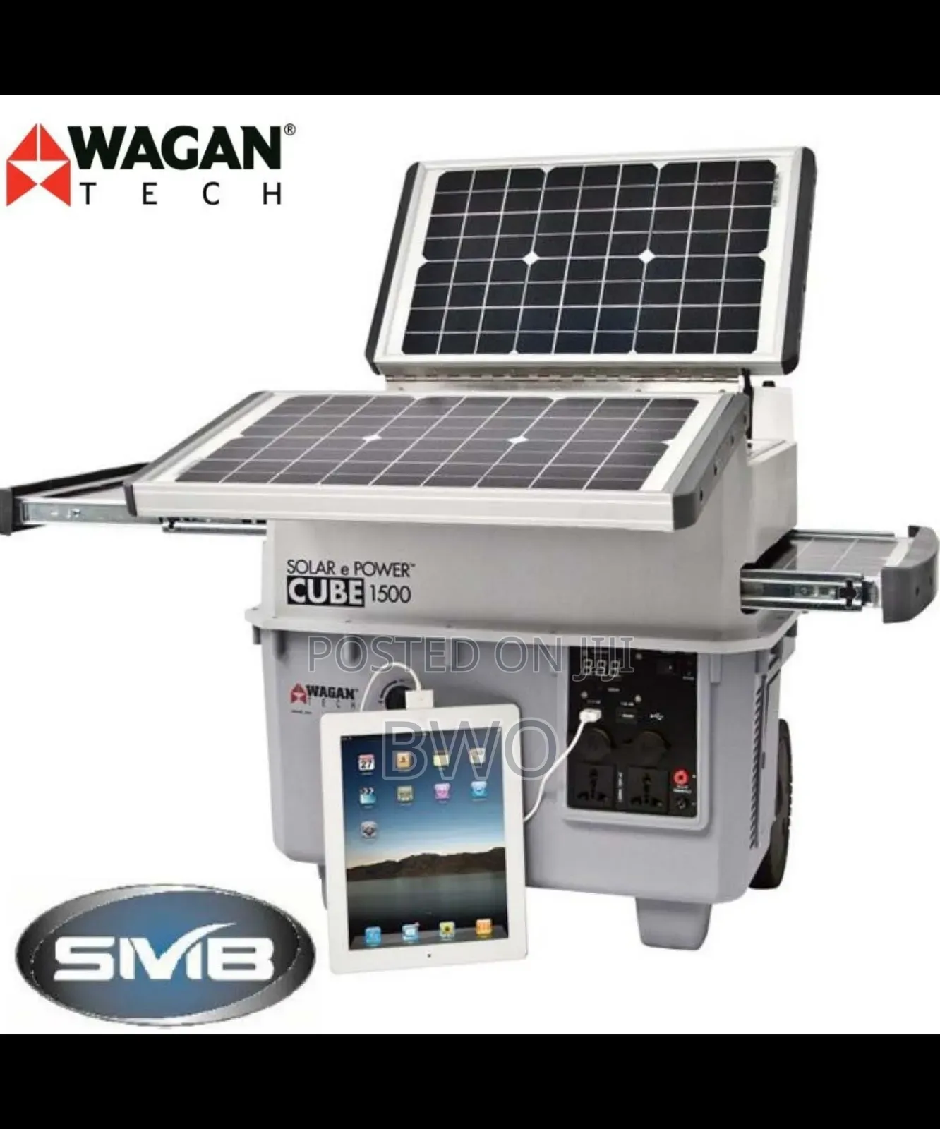 Wagan Solar Generator Power Cube 1500 - Portable Power Generator