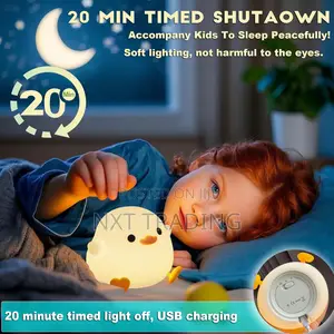 Adorable Silicone Duck Led Night Light