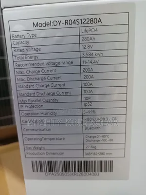 3.6kwh 12v Jons Lithium Iron Battery