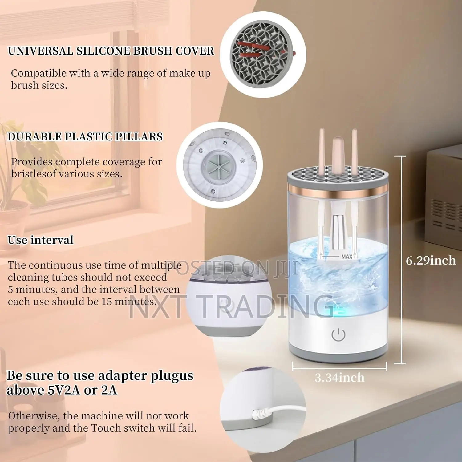 2-in-1 Electric Makeup Brush Cleaner Dryer