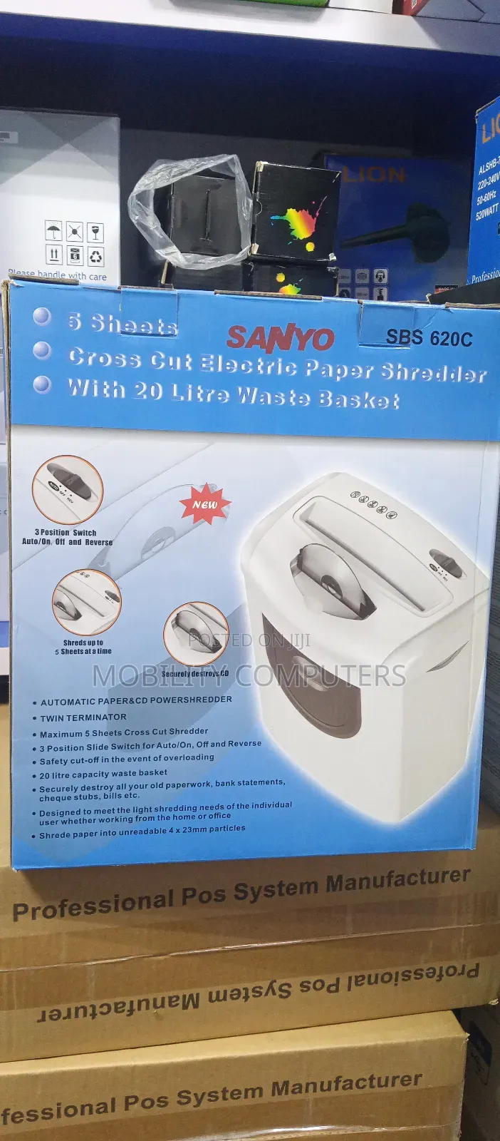 Sanyo SBS--620 Electric Paper Shredder