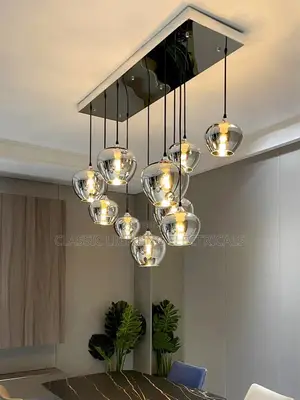 Modern Home Decoration Grey Glass Ball Chandelier For Kitchen