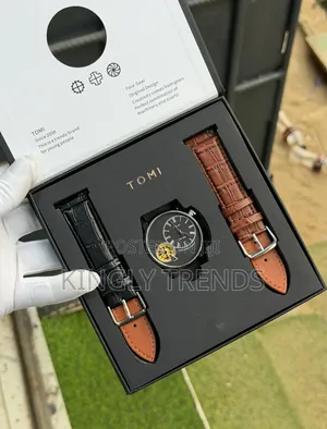 Tomi Leather Watch 2 Straps
