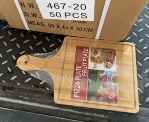 Rectangular Bamboo Pizza and Fruit Tray Ts