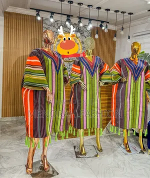 Luxury Aso Oke Dress With Tassels