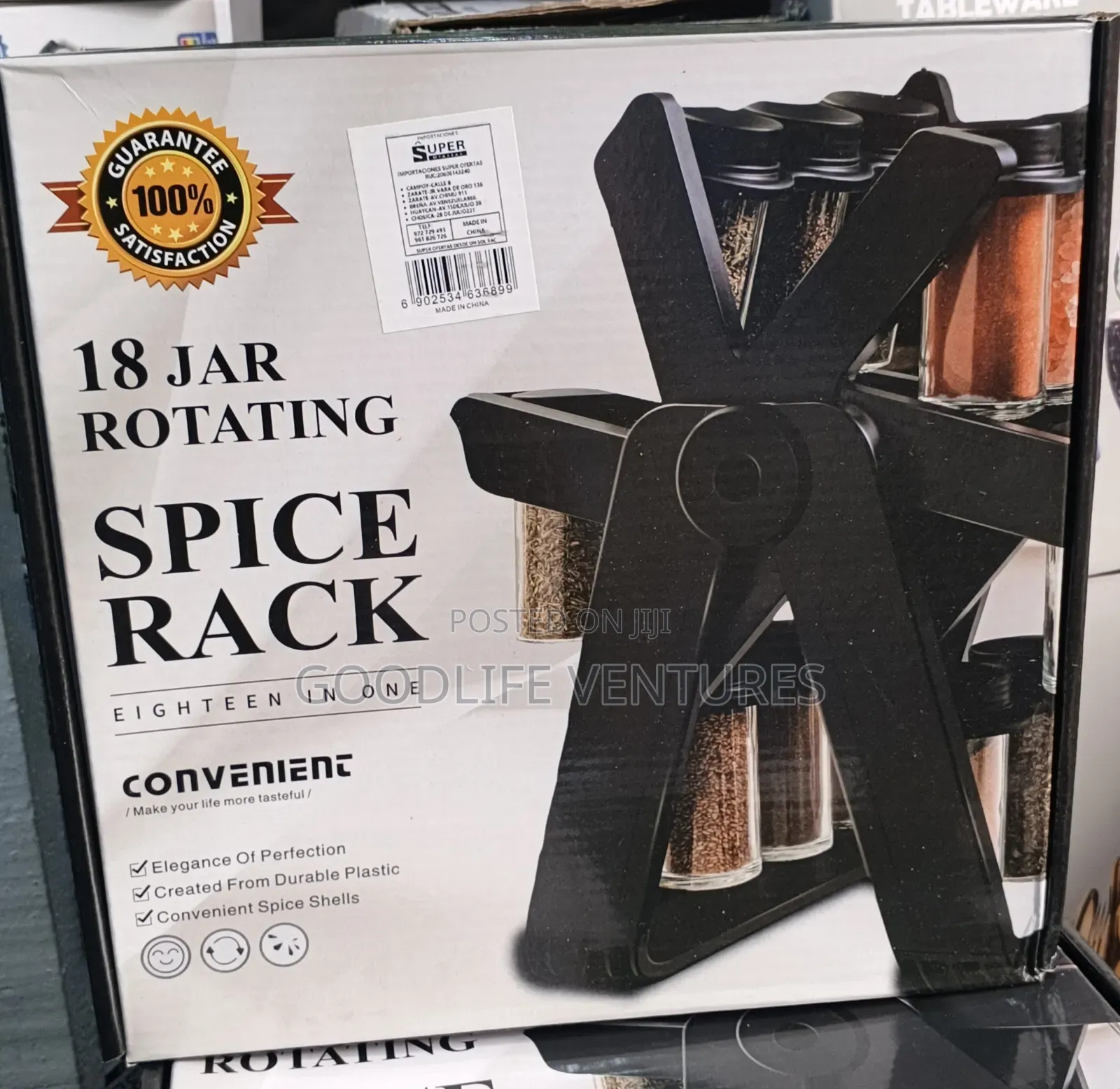 18 Jar Rotating Spice Rack