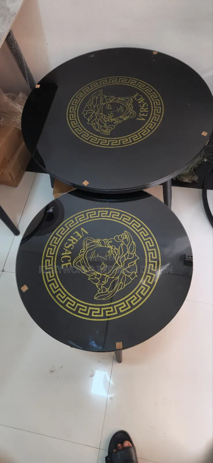 Versace 1+1 Center Table Glass Top