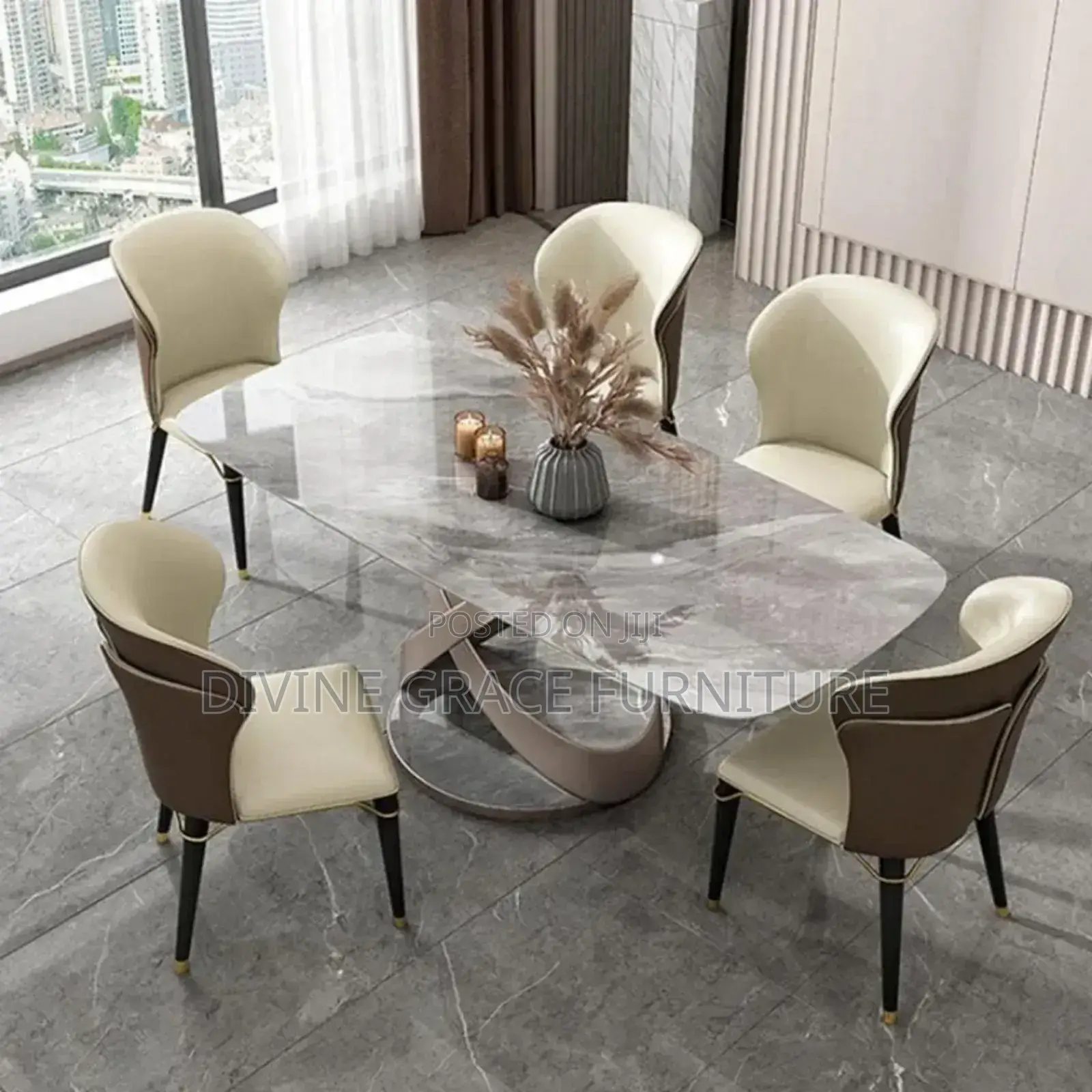 Marble Dining Table Set