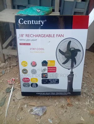Century 18” Rechargeable Fan – Reliable Cooling During Power Outage