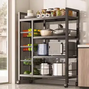 Kitchen Shelf Floor-to-Floor Vegetable Household Storage Rack Pot Rack