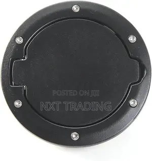 Black Aluminum Gas Cap and Fuel Filler Door Cover