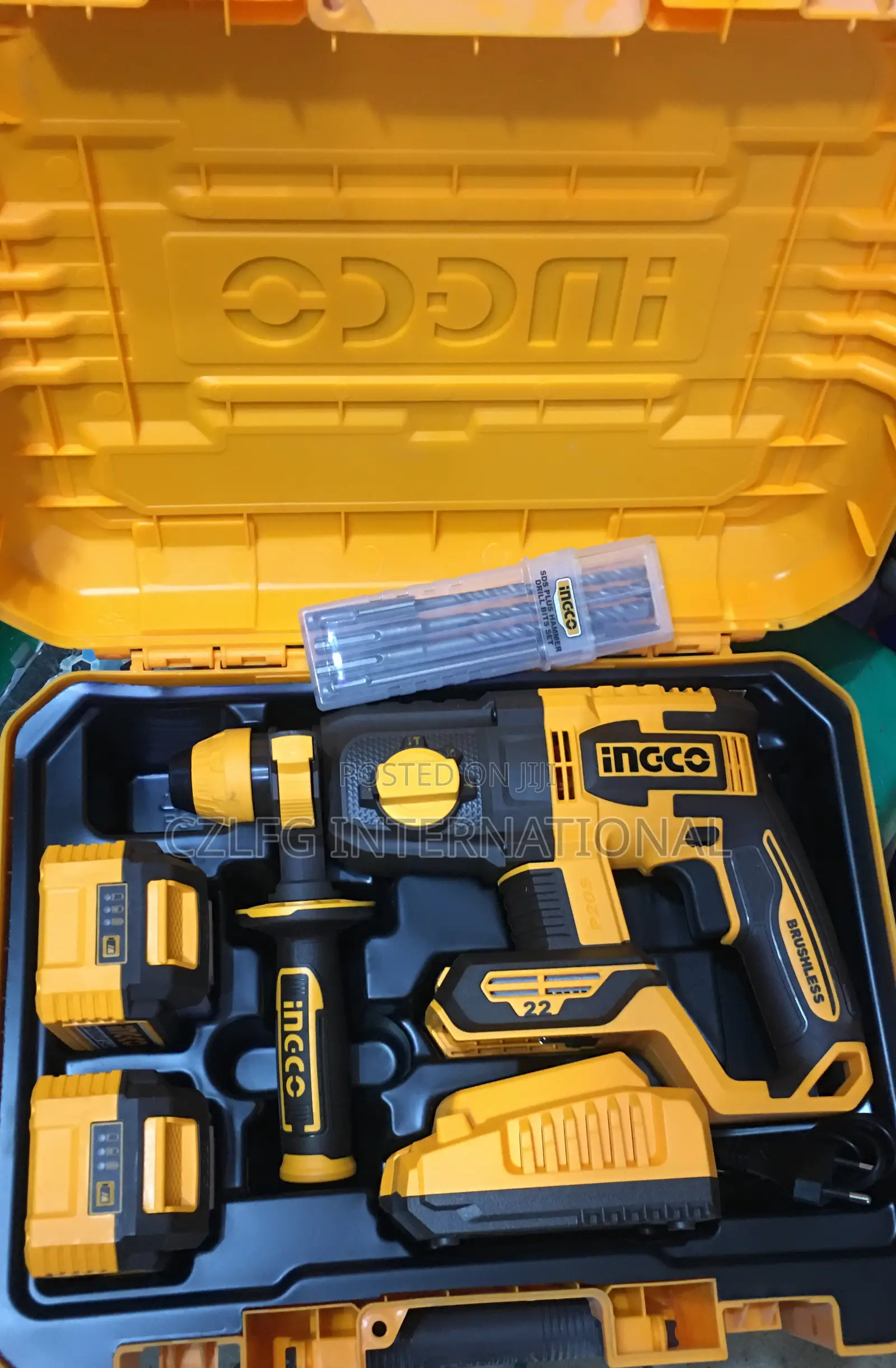 20volts, 4amps, 22mm Cordless Rotary Hammer