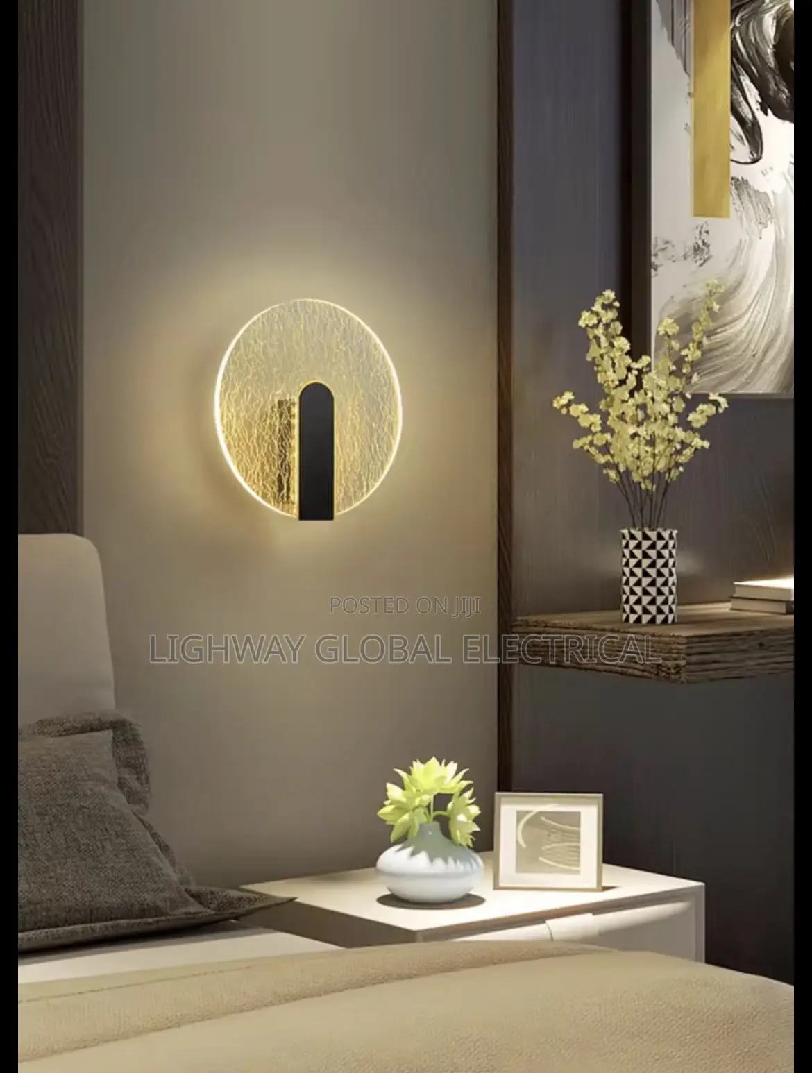 Acrylic Cracked Smoke Wave Wall Lamp
