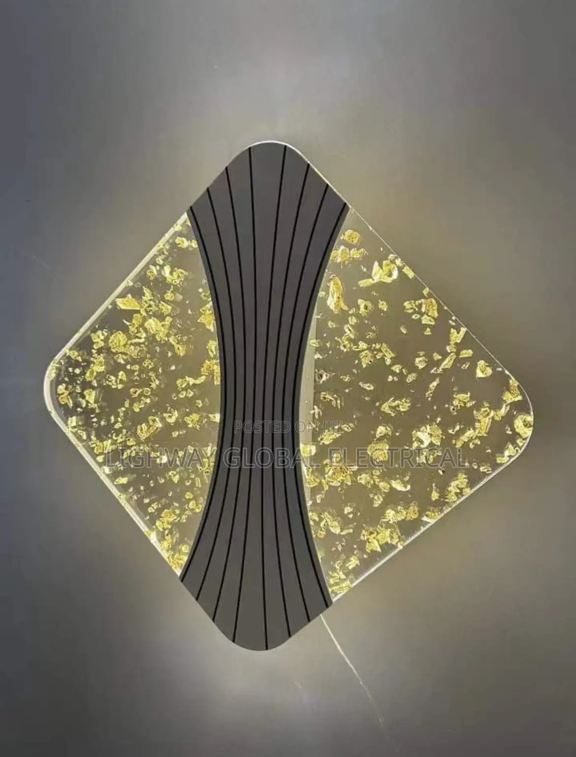 Acrylic Cracked Smoke Wave Wall Lamp