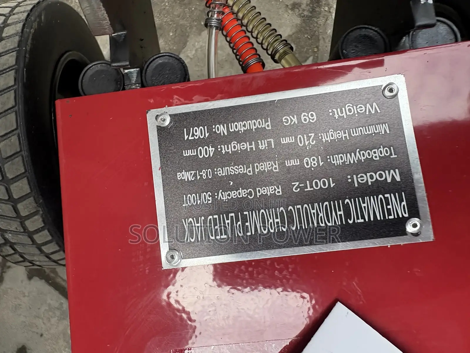 Floor Pneumatic Jack 100ton