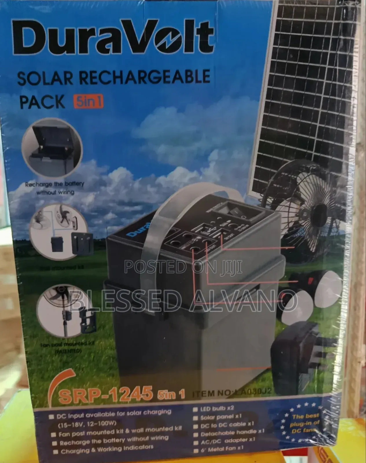 Duravolt Solar Rechargeable Pack