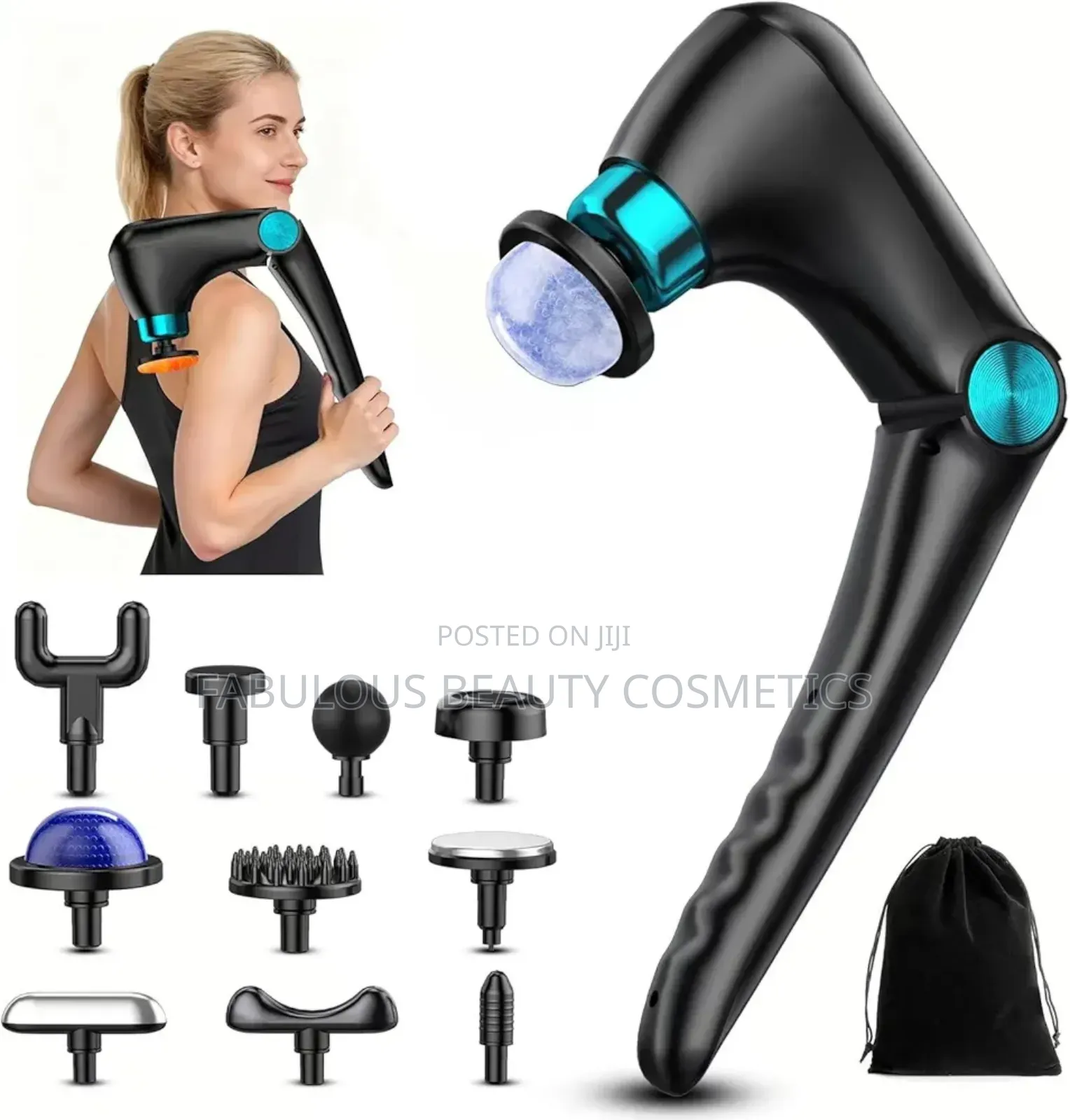 Folding Massage Gun With Heat Cold Therapy, Back Deep Tissue Massg