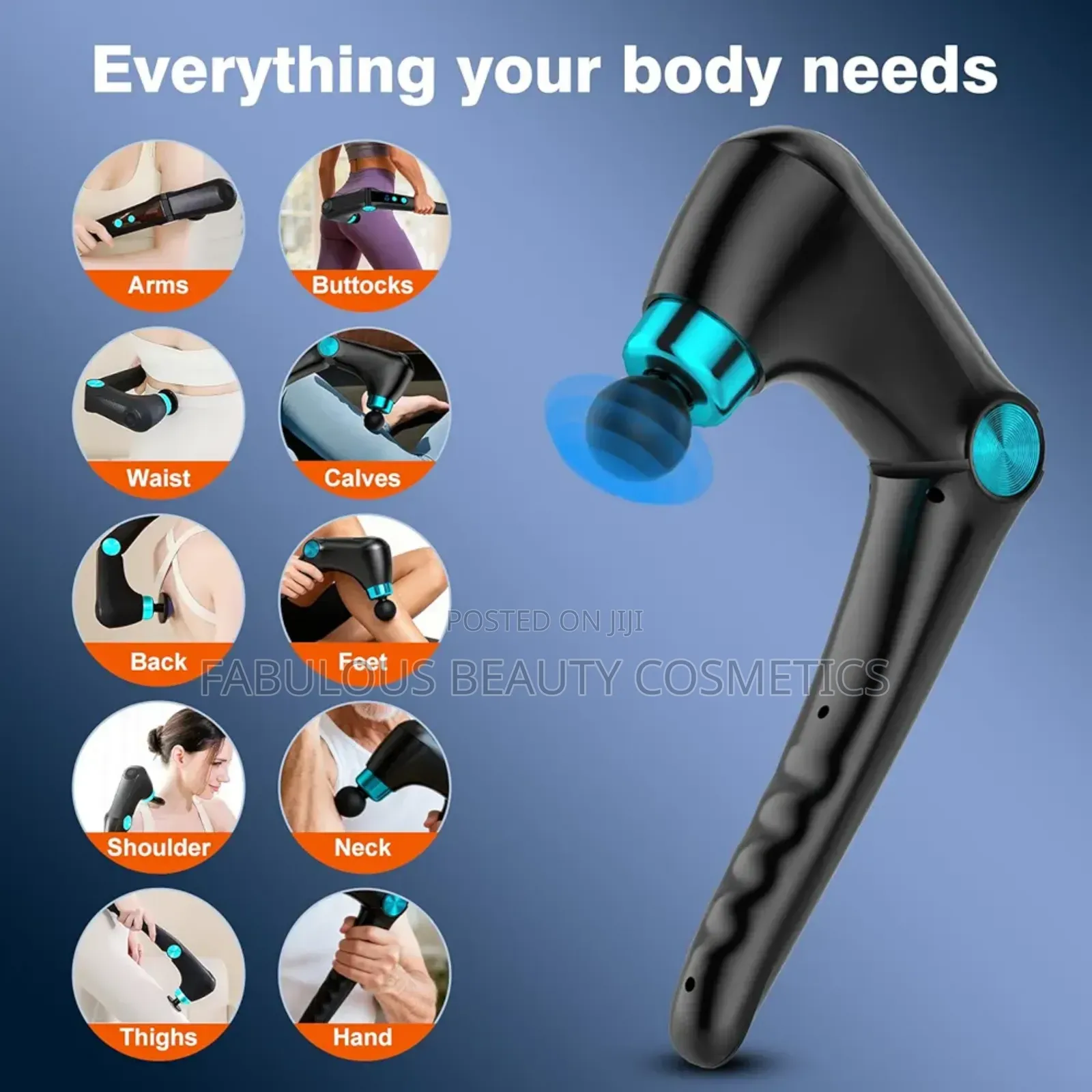 Folding Massage Gun With Heat Cold Therapy, Back Deep Tissue Massg