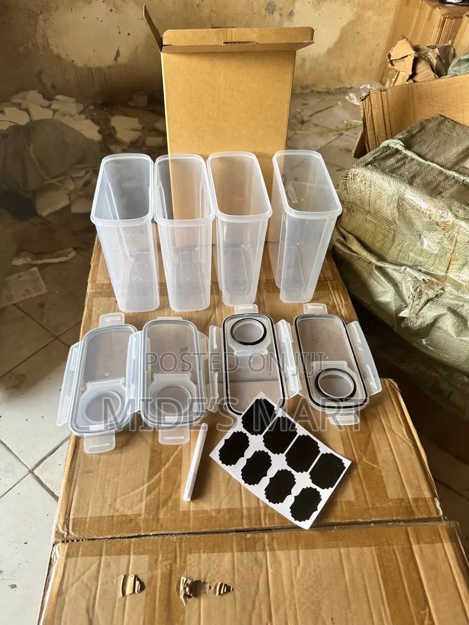 4pcs Acrylic Cereal Storage
