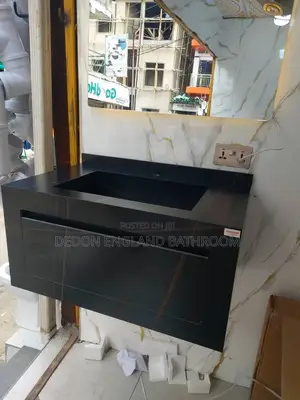 80cm Marble Basin With Led Mirror