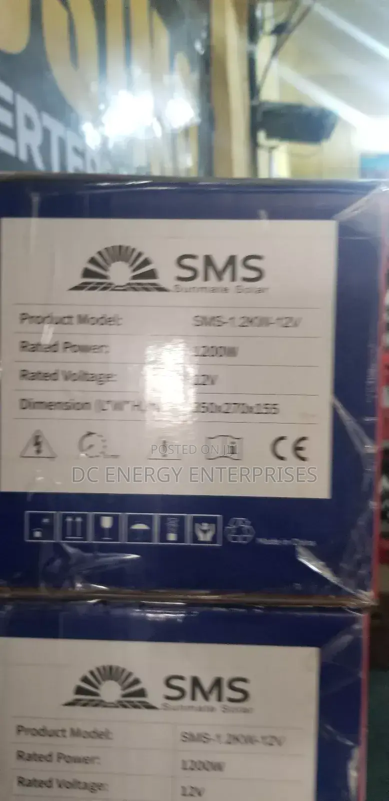 SMS 12v 1.2kva Inverter.