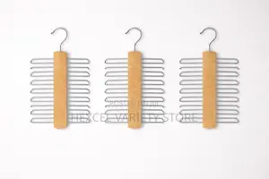 Multi-layer Wooden Tie Belt Hanger – Space Saving Closet Organizer