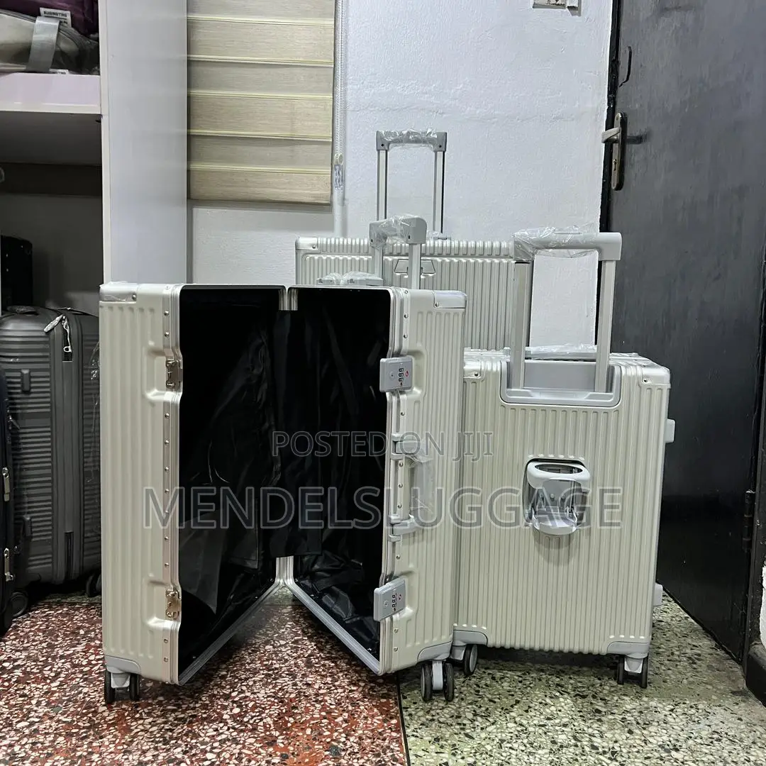 Executive Silver Pc Aluminium-Style Suitcase Set