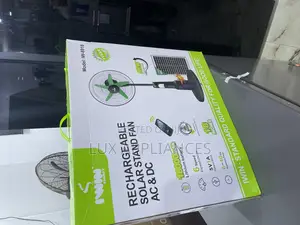 Iwin 18-Inch Rechargeable Fan With Solar Charging