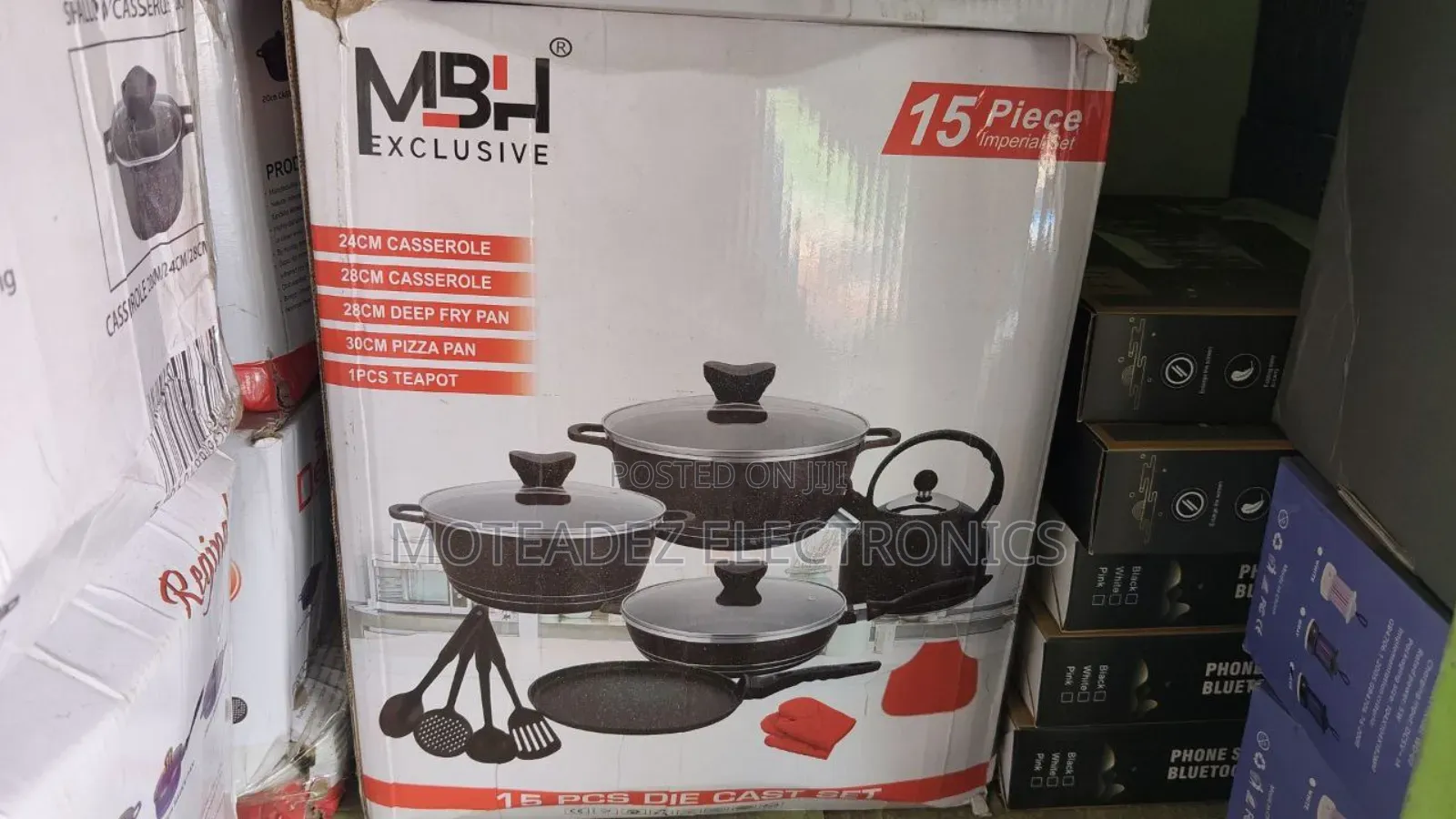 MBH Exclusive 15pcs High Quality Die Cast Cookware Set