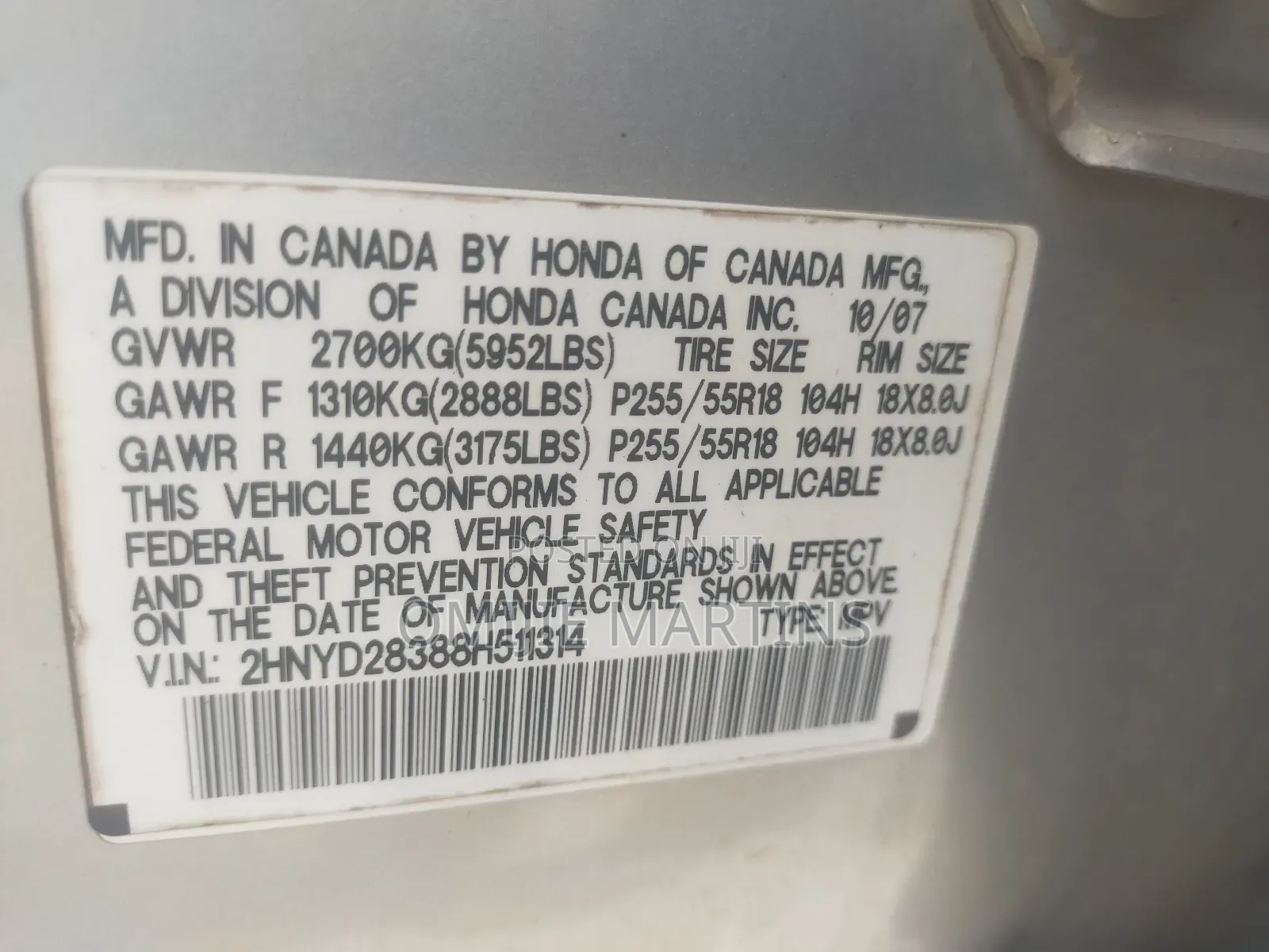 Acura MDX 2008 Silver