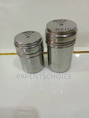 Stainless Steel/Plastic Seasoning Cans With Rotating Cover - 1 Pc