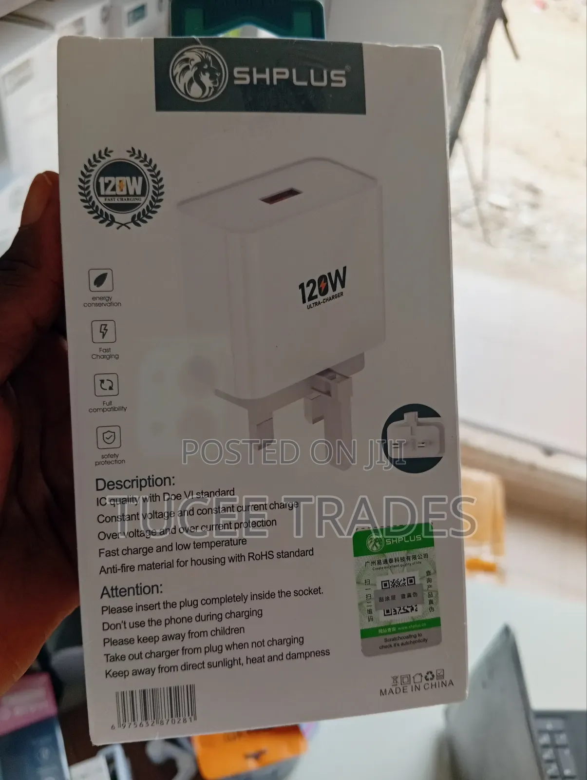 Shplus 120w Fast Charger Type C