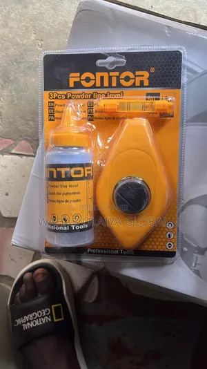 Fontor 3pcs Chalk Line Level Set – Construction Marking Tool
