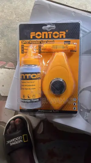 Fontor 3pcs Chalk Line Level Set – Construction Marking Tool
