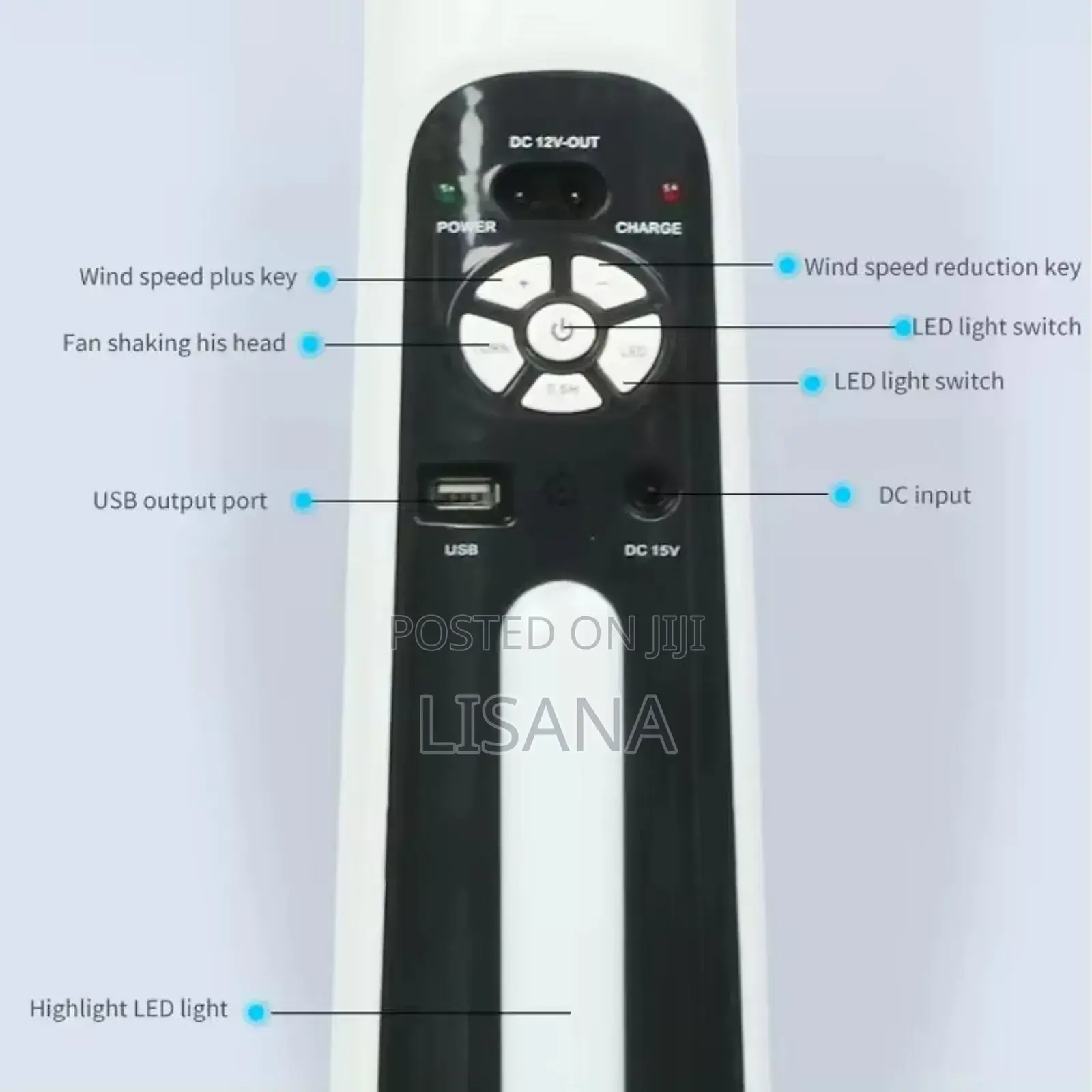 18'' Rechargeable Fan