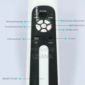 18'' Rechargeable Fan