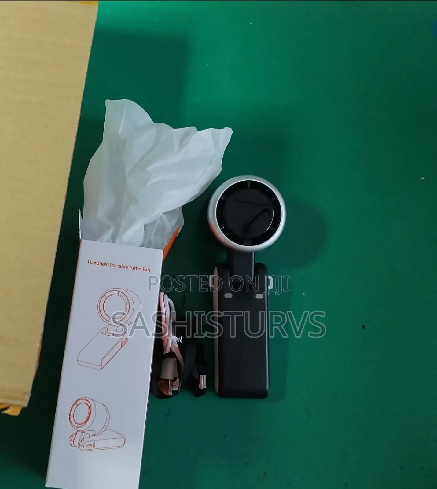 Rechargeable Hand Fan With Led Display
