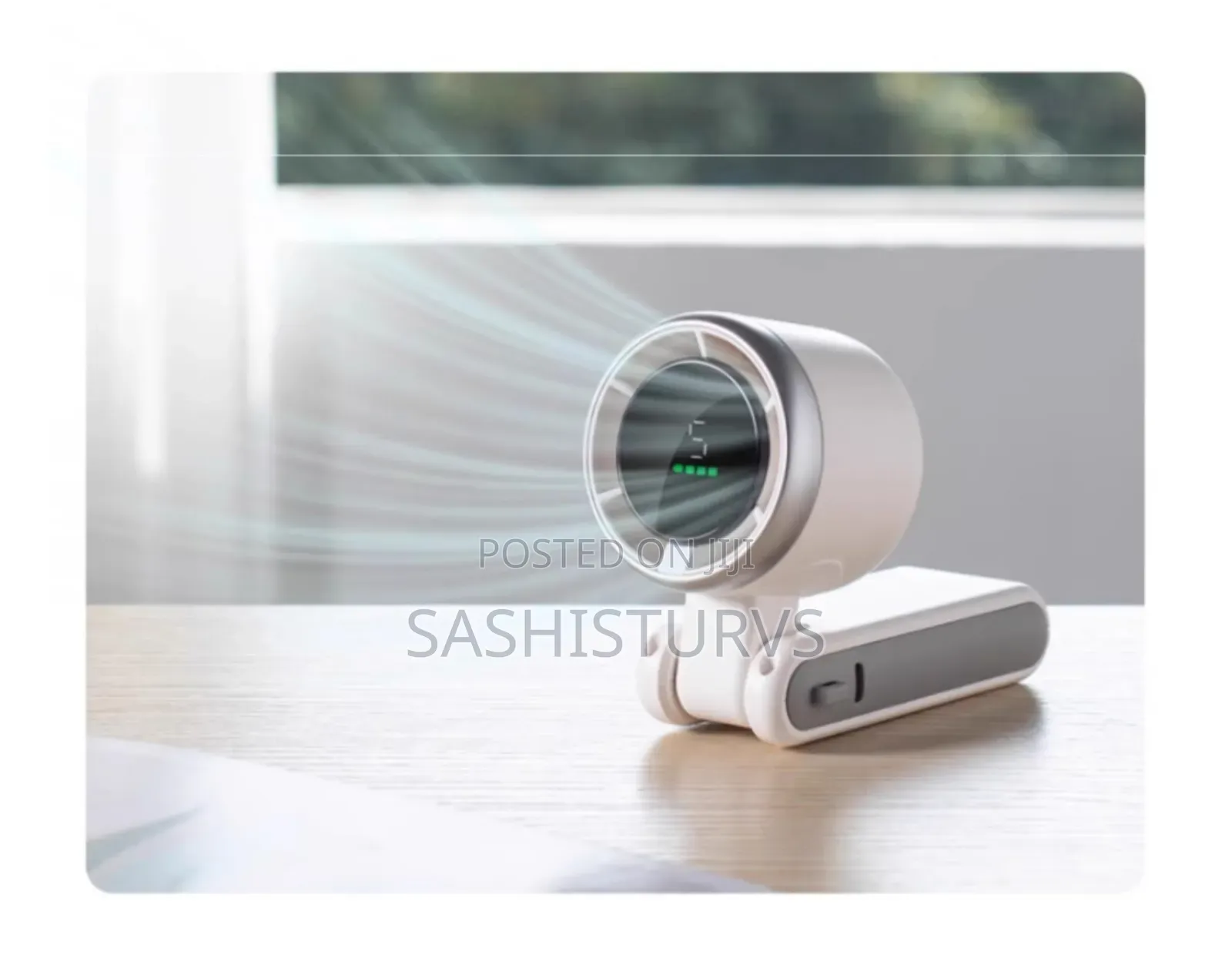 Rechargeable Hand Fan With Led Display