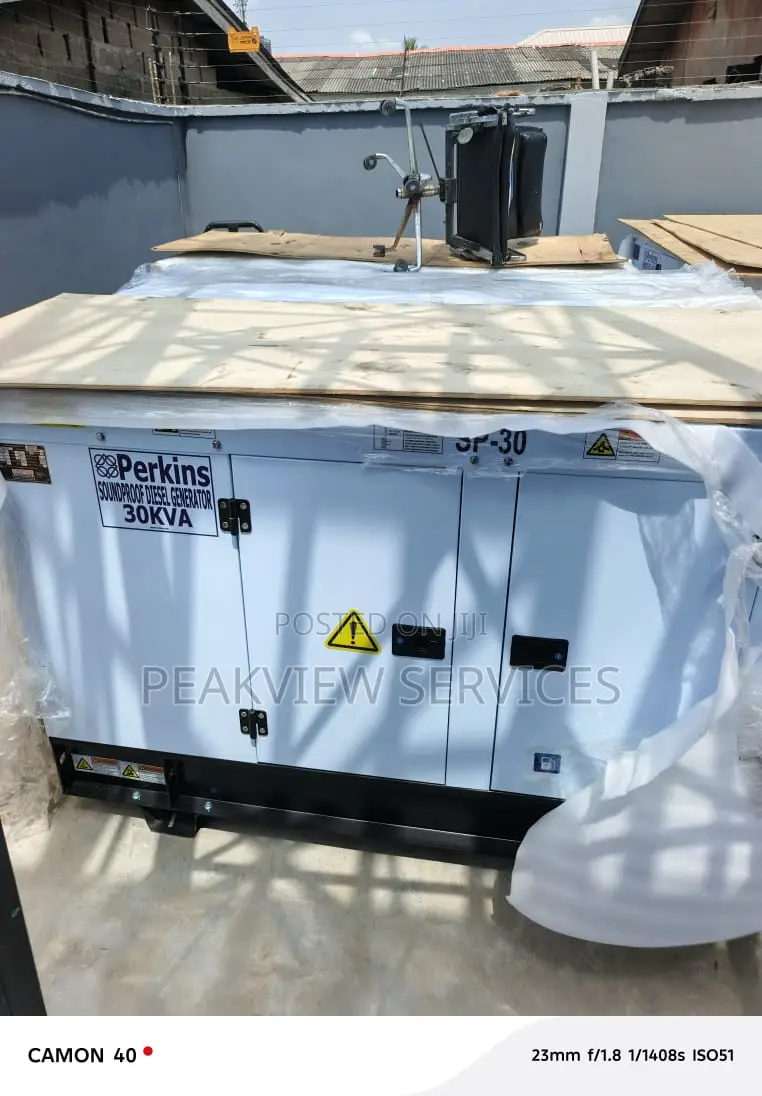 Original Perkins 30kva Quiet Diesel Generator