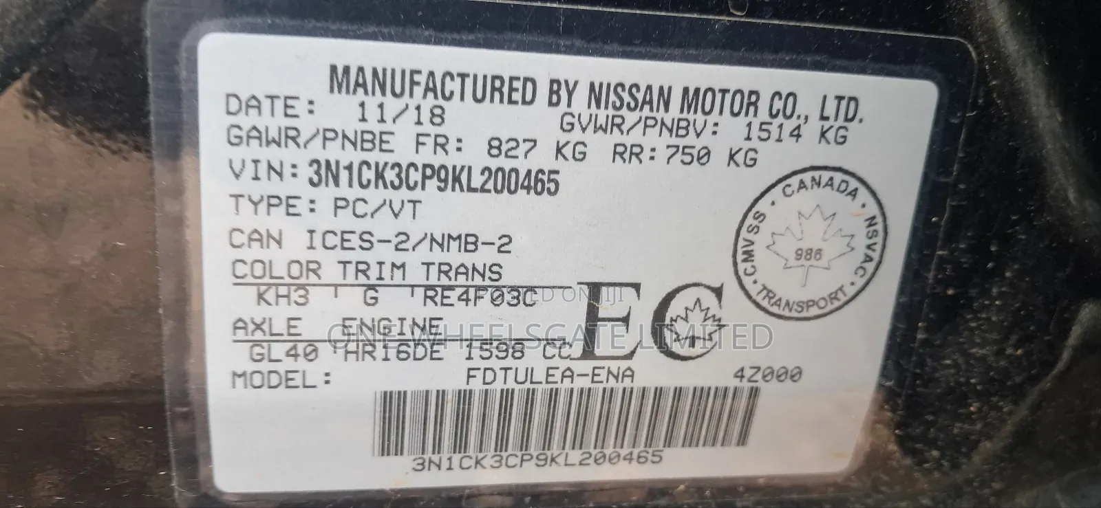 Nissan Micra 2019 Black