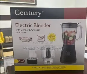 Century Electric Blender With Grinder and Chopper - Cb-8231ba
