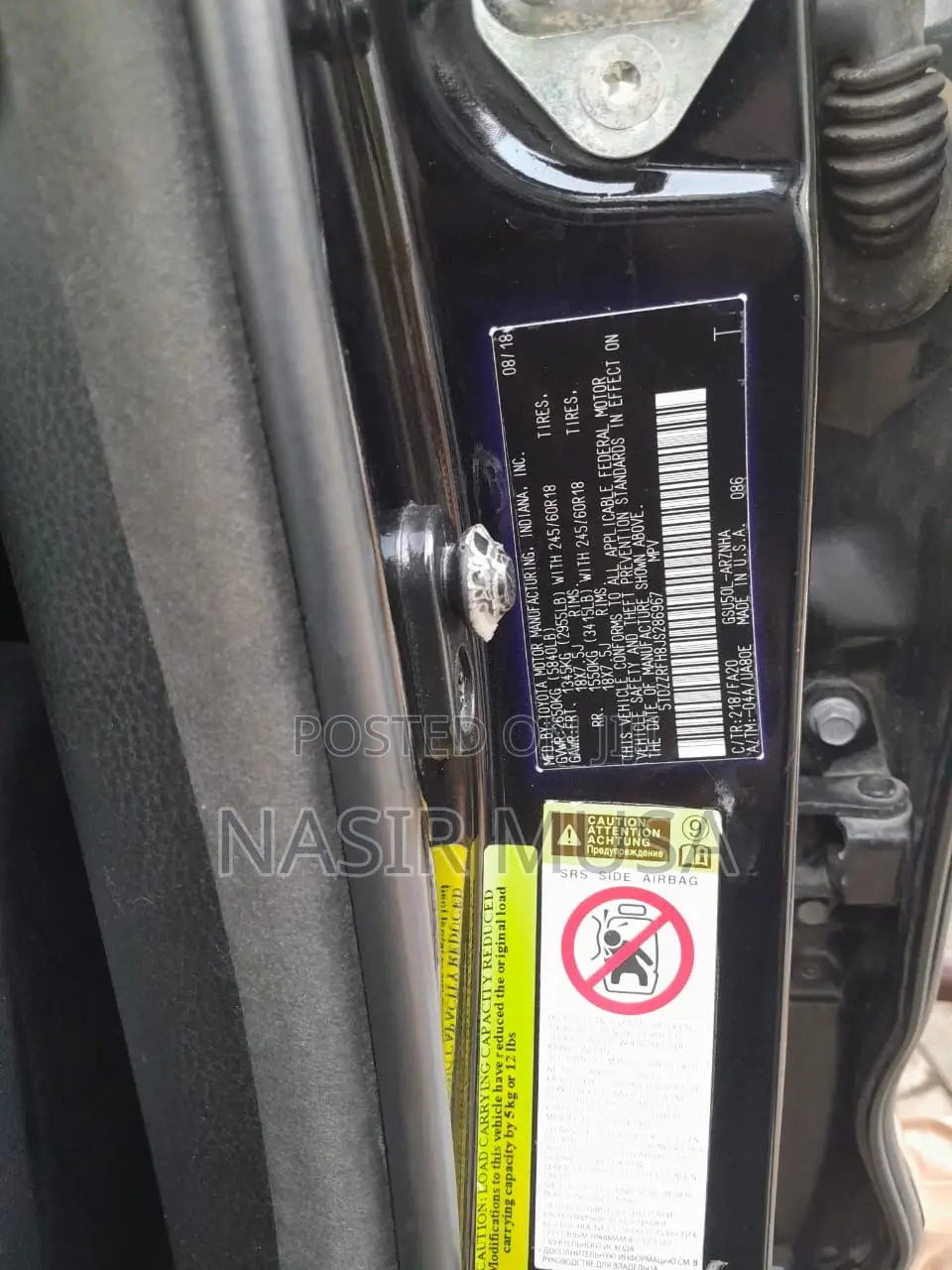 Toyota Highlander 2019 Black