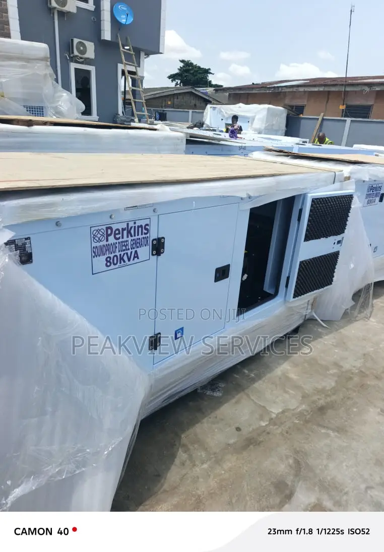 Perkins Powered 80kva Enclosed Generator