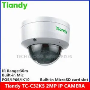 Tiandy Tc-C32ks 2.8mm2mp Starlight Mini Dome Camera