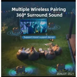 Zealot Ze21 Party Box 250w- Wireless Portable Bluetooth Speaker