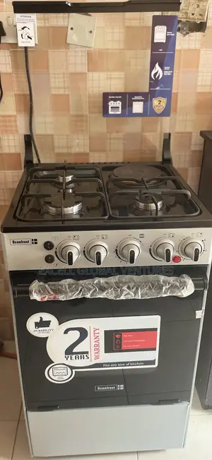 Scanfrost 4 Burners Standing Gas Cooker With Oven Grill Sfc5312