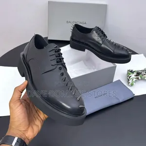 Balenciaga Spiked Face Leather Shoe