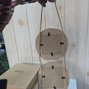 Rustic Wooden Hanging Photo Frame Tree Trunk Design